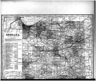 Indiana State Map - Above, Hendricks County 1904